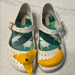 Mini Melissa banana shoes